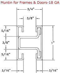 Muntin For Doors And Frames